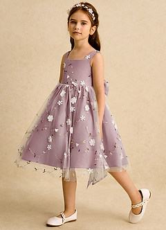 Azazie Bean Flower Girl Klänningar Klänning Balklänning i Tyll Ärmlös image5