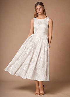 Casey Cloud White Midi Dress image3