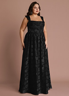 Hazel Black Pleated Maxi Dress image4