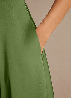 Azazie Niles Mother of the Bride Dresses Juniper A-Line Trains Stretch Satin Dress image9