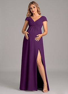 Azazie Allessia Final Sale A-Line Pleated Chiffon Floor-Length Dress image5