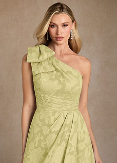 Azazie Easton Mère de la mariée Robes Robe Princesse en Blumen-Burnout Ue épaule Sorbet Citron image3