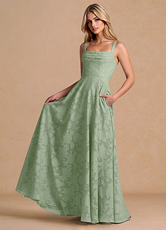 Kinneret Light Green Maxi Dress image4