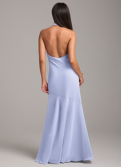 Azazie Lorena Bridesmaid Dresses Lavender Mermaid Pleated Chiffon Dress image7