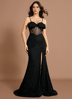 Maxi jurk Peridot  Zwart image4