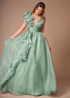 Vesper Salvia Balklänning med volanger image8