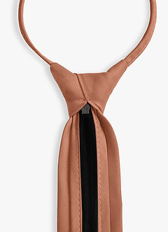 front Boy's Matte Satin Pre-Tie