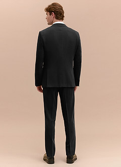 front William Black Comfort Blend 3-piece suit