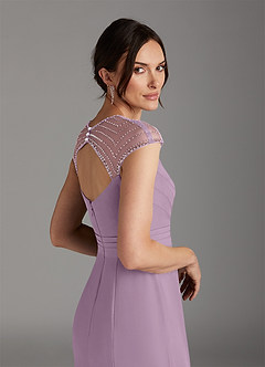Azazie Blanchett Final Sale Wisteria Mermaid Sequins Chiffon Dress image6