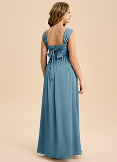 Azazie Hattie Junior Klä av A-Line i Stretch Satin Plisserad image7