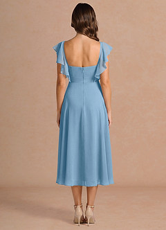 Midi jurk Leilani Staal Blauw image2