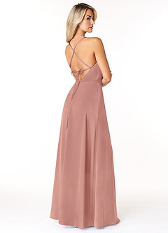 Azazie Madaleine Stretch Satin Dress Final Sale  image6
