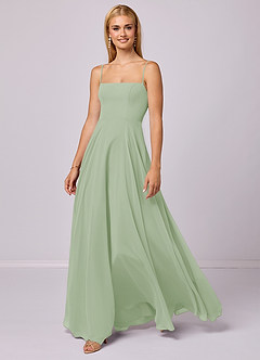 Barbie ♥ Azazie At-home Try On Dresses A-Line Chiffon Floor-Length Dress image1