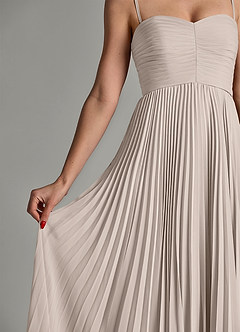 Azazie Chiana Abiti da Damigella Abito A-Line in Chiffon Senza Cinturino Gelo image7