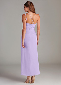 Azazie Eren Abiti da Damigella Abito Sirena in Chiffon Monospalla Lilla image7
