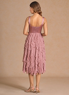 Dita Dusty Pink Midi Dress image2