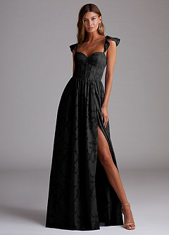 Denisse Black Corset Maxi Dress image4