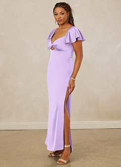 Christian Siriano Bridal for Azazie 1005 Brautjungfernkleider Etui Herzausschnitt Stretch-Satin Kleid Flieder image11