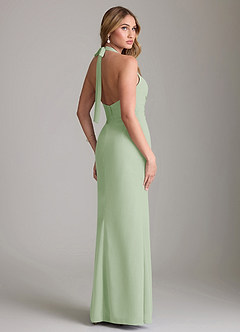 Azazie Valerie Bridesmaid Dresses Dusty Sage Mermaid Pleated Chiffon Dress image2