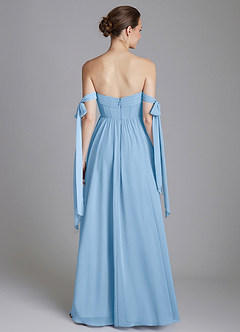Azazie Ayanna Finale sale Jurk van Chiffon met A-Lijn Off the Shoulder Dusty Sage image2