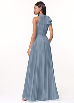 Azazie Cailyn Bridesmaid Dresses A-Line Pleated Chiffon Floor-Length Dress image3