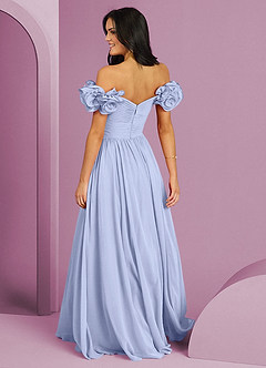 Barbie ♥ Azazie Bridesmaid Dresses Ice A-Line Off the Shoulder Chiffon Convertible Dress image2
