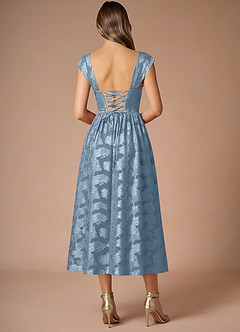 Dana Dusty Blue Midi Dress image2
