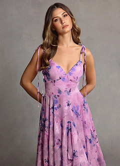 Harmony Purple Midi Dress image6