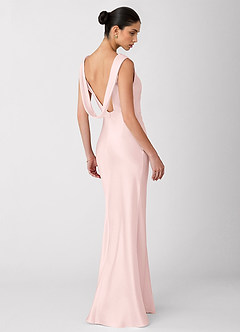 Robe Longue Rose Pâle Liora image8