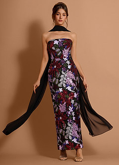 Galira Red And Pink Floral Maxi Dress image5