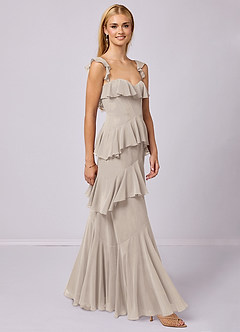 Barbie ♥ Azazie Bridesmaid Dresses Frost A-Line Sweetheart Neckline Chiffon Dress image4