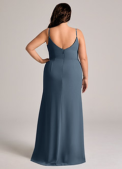 Azazie Deandra Bridesmaid Dresses Neptune Mermaid Pleated Chiffon Dress image8