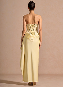 vestido Maxi Lantejoulas Douradas Aspasia image2