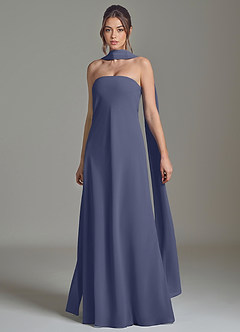 Azazie Ilana Bridesmaid Dresses Stormy A-Line Strapless Chiffon Dress image3