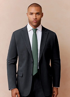 front Stretch Satin Skinny Tie
