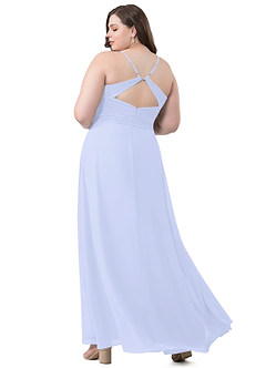 Azazie Haleigh Bridesmaid Dresses A-Line Pleated Chiffon Floor-Length Dress image3