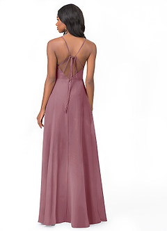 Azazie Everleigh Bridesmaid Dresses Vintage Mauve A-Line Sweetheart Pleated Chiffon Dress image2