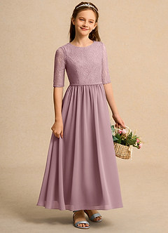 Azazie Pippin Junior Formal Flower Girl Klänningar Klä A-Line i Spets image4