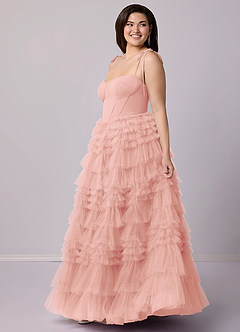 Barbie ♥ Azazie Bridesmaid Dresses Rosette A-Line Sweetheart Neckline Tulle Dress image10