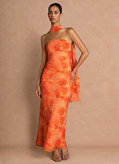 vestido Maxi Gradiente Laranja Eloria image3