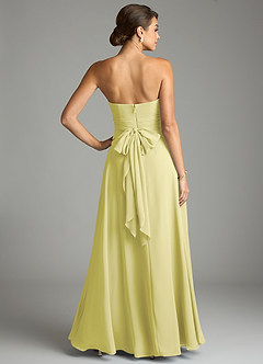 Azazie Tamira Suknie dla druhen Linia A Pofałdowany Szyfon Do ziemi Sukienka image4