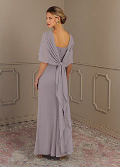 Azazie Dion Mother of the Bride Dresses Dusk Sheath Scoop Stretch Crepe Dress image5