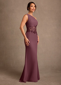 Azazie Kathie vestidos de madre de la novia Vestido de Sangrado de Gasa de Corte Sirena con Encaje image3