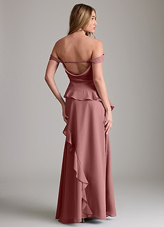 Azazie Sloane Bridesmaid Dresses Desert Rose A-Line Sweetheart Neckline Chiffon Dress image7