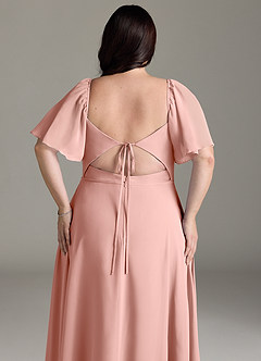 Azazie Chloe Bridesmaid Dresses Rosette A-Line Sweetheart Neckline Chiffon Dress image13