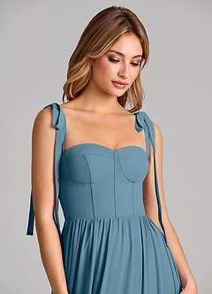 Azazie Anastacia Bridesmaid Dresses Bermuda A-Line Sweetheart Neckline Chiffon Dress image7