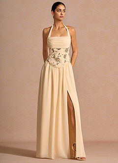 Kleid Evariel Goldene Pailletten image1