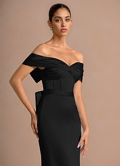 Andrea Black Midi Dress image4
