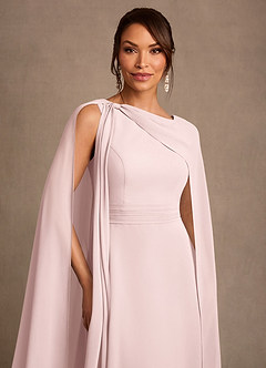 Azazie Liddie Mother of the Bride Dresses Blushing Pink A-Line Pleated Chiffon Dress image6