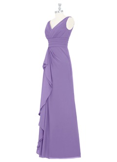 Azazie Julianna Bridesmaid Dresses A-Line Chiffon Floor-Length Dress image8